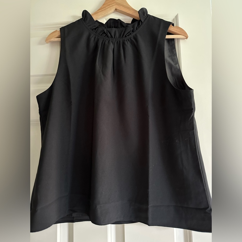NWOT sleeveless ruffle neck top from J.Crew Factory